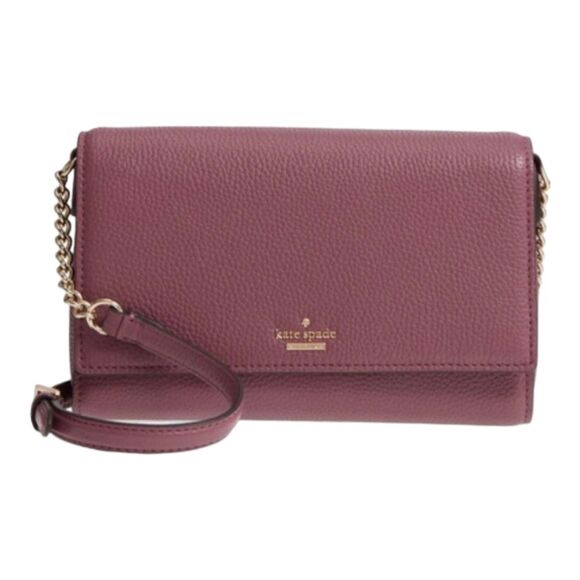 kate spade Handbags - Kate Spade designer Oakwood Street Corin Purple Pebbled Leather Crossbody Bag